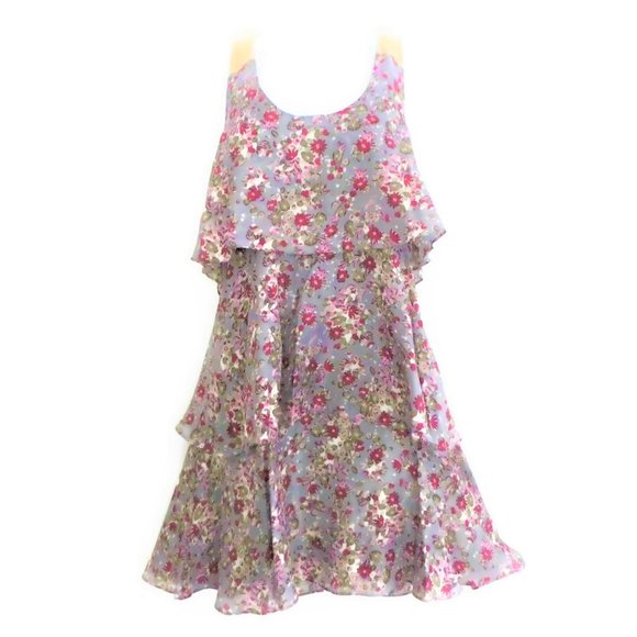 SiLK Body Policy Dress Floral T Back Exposed Zipper XS - Picture 9 of 9